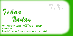 tibor nadas business card